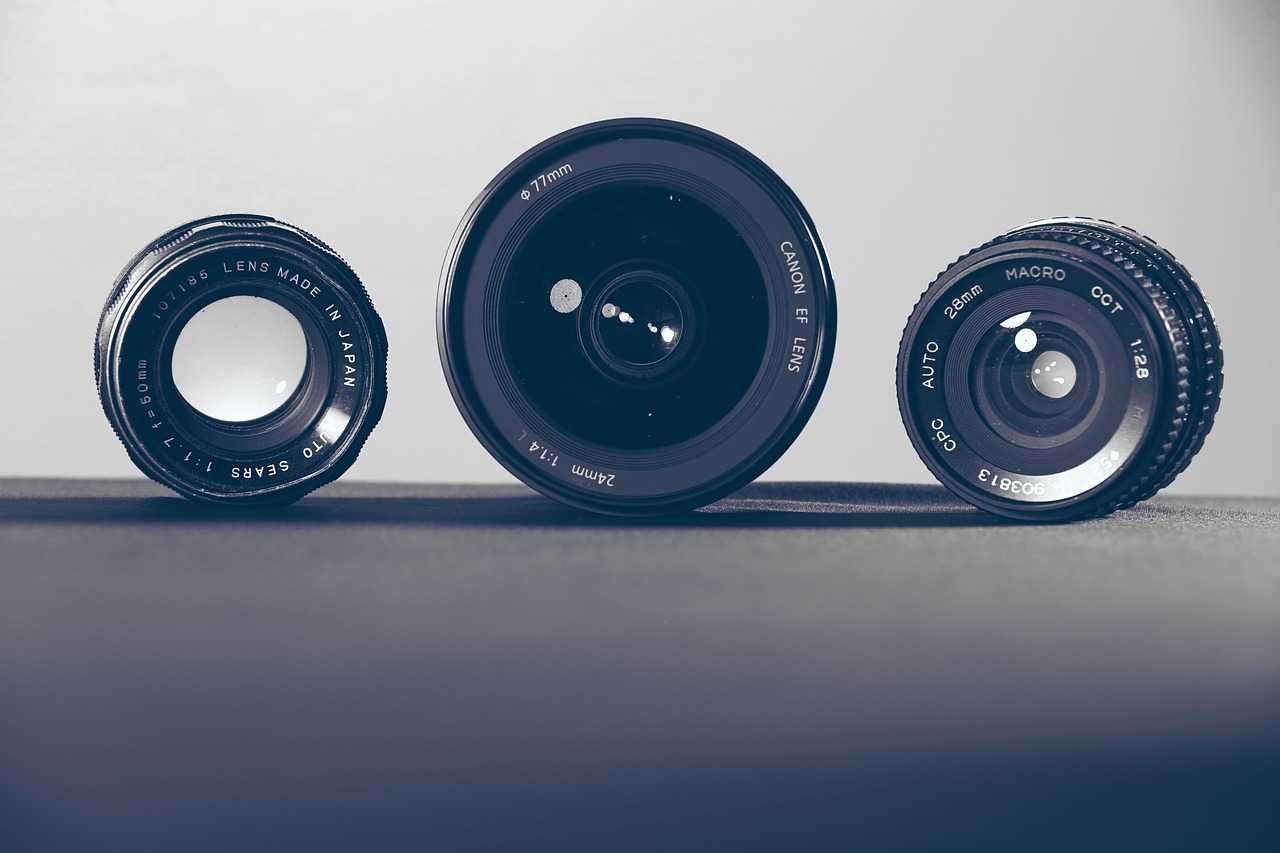 3 camera lenses